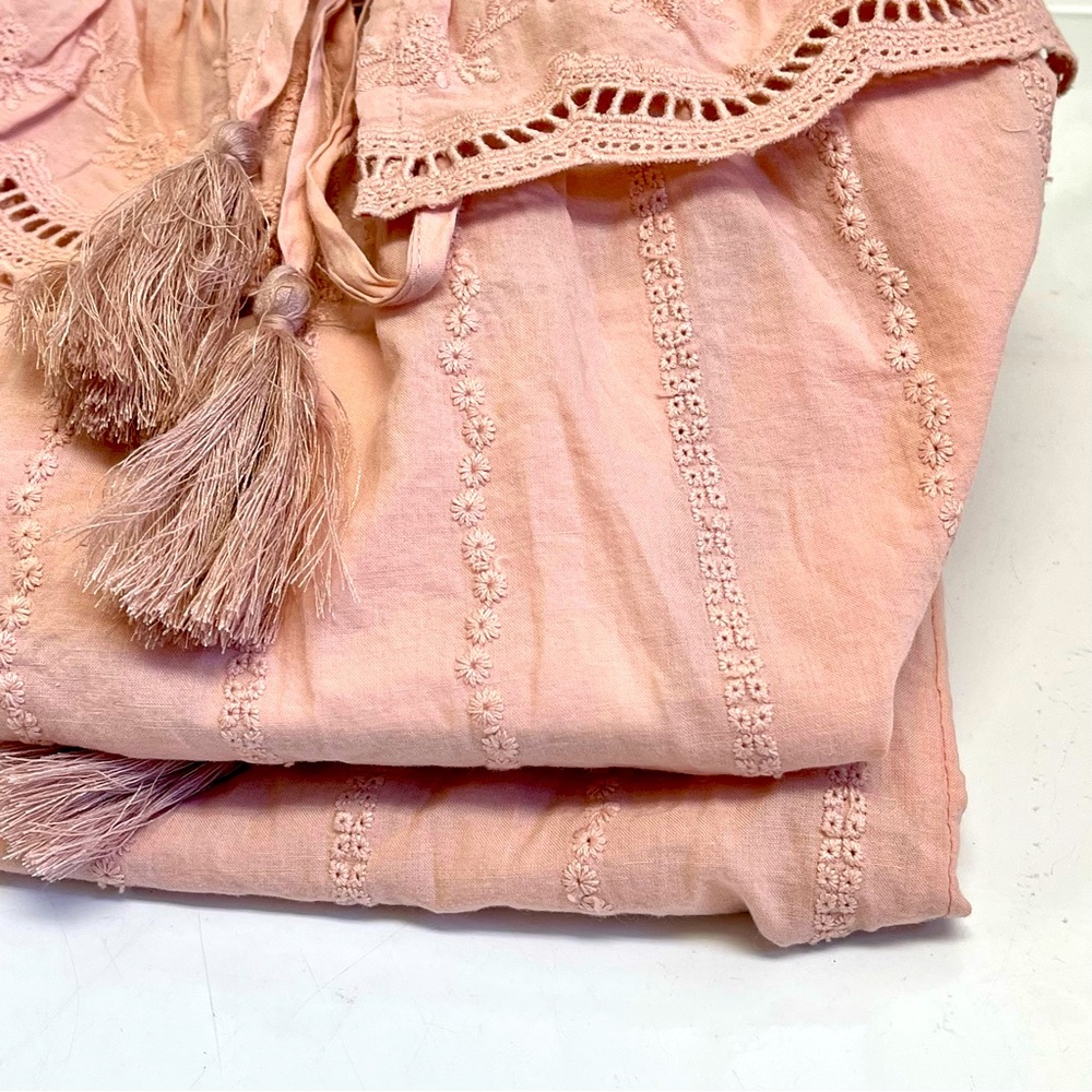 Shabby Chic Pink Ruffle Blouse - Picture 7 of 7